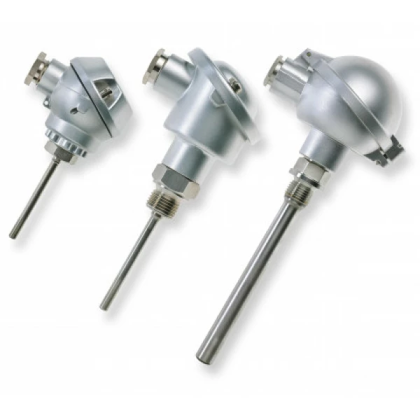 Thermocouple type : K avec boîtier DIN-B et tube d'immersion séparé en acier inoxydable TCK