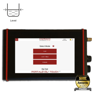 Portalevel® Touch Fire cylindernivåindikator med integrerad viktkalkylator