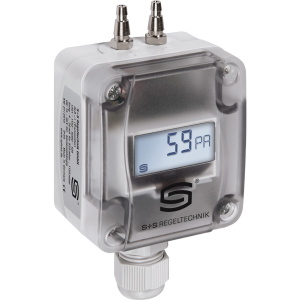 PREMASGARD 2111 Display 0...1000pa (+ / -), 4...20mA / 0-10V, drukaansluiting boven, drukverschilopnemer