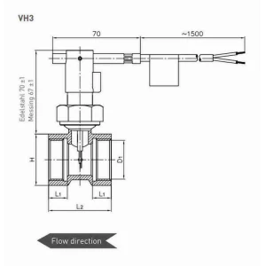 Alternative view of Compacte Flow switch Type: VH325M01111I51 | G1" (DN25) aansluiting (messing)