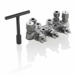 Manifolds à 3 vannes avec connexion d'essai