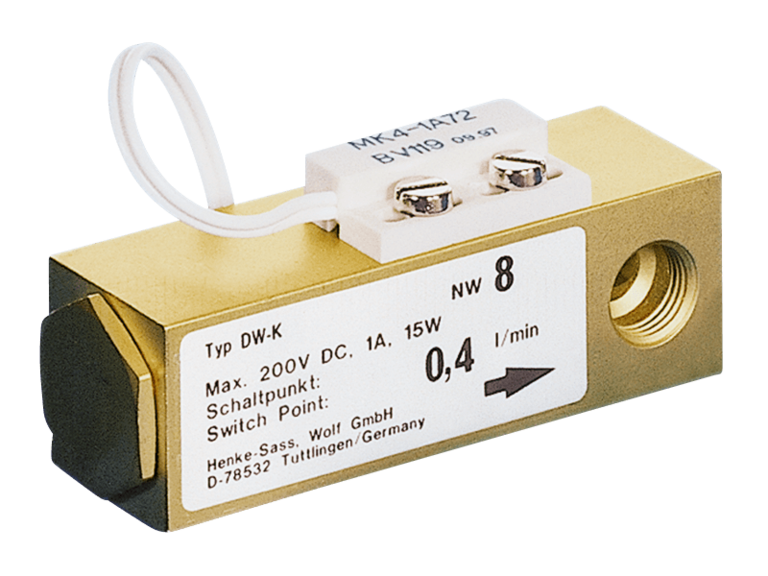 Flow switch DWK / 0.4 L/min. Marktechnical