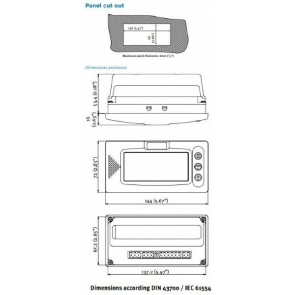 Fluidwell batchcontroller D-Series - D030-P (pulsingang, 1 traps relaisuitgang) - Billede 4