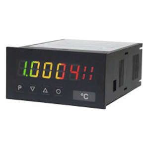 Digital indikator DC-strøm/høy DC-spenning - standardsignal, høyde tegn 14 mm M3-H tricolour | 96 x 48