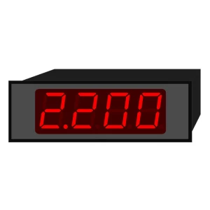 Digitale indicator RS232, RS485 BCD, hoogte karakters 14 mm PB4 | 72 x 24