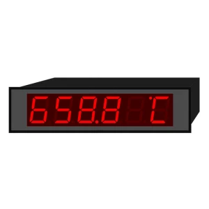 Digitale indicator RS232, RS485 BCD, hoogte karakters 14 mm PB6 | 96 x 24