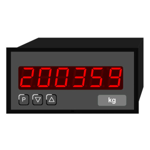 Digitale indicator - teller, hoogte karakters 14 mm PC6 | 96 x 48