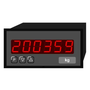 Digitale indicator - teller, hoogte karakters 14 mm PC6 | 96 x 48