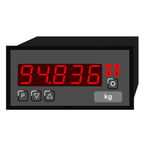 Digital indicator strain gauge / mass pressure, height characters 14 mm PM5 | 96 x 48