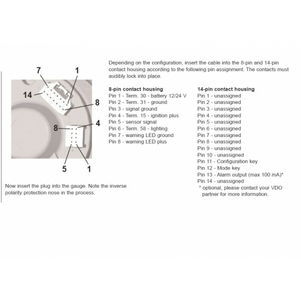VDO VIEWLINE TACHOMETER W/MULTI-FUNCTION DISPLAY - 0 TO 3000 RPM - BLACK DIAL BEZEL [A2C59512390] - Image 5
