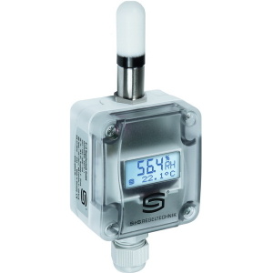 AFTF-SD-I Οθόνη 2x 4...20mA Εξωτερική θέση. Ρυθμιζόμενο RH/temp., με διαφανές καπάκι+πτυσσόμενη οθόνη