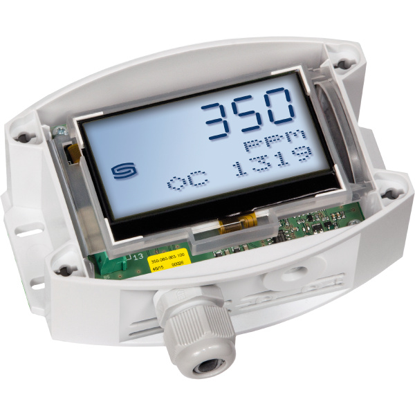 ACO2-W-Display 0...2000 / 5000ppm, 0-10V / 4-20mA & Wisselcontact, Opbouw-CO2-opnemer TYR II - Bilde 3