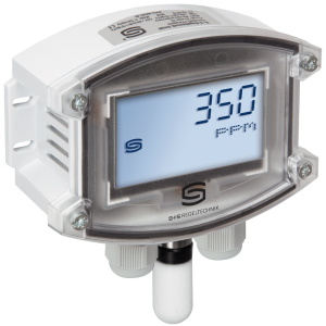 AFTM-LQ-CO2-W-Display 0-2000 / 5000ppm, 2x0-100%, -35..+85°C, 4x0-10V / 4-20mA & Επαφή εναλλαγής TYR II