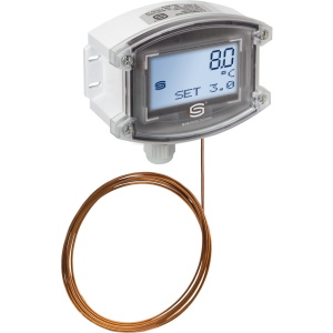FS20-UW Display L=6, 0m capilar, 0..+15°C, 2x 0-10V, 1x conmutador, sensor de temperatura Frost activo TYRII