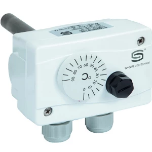 ETR-090R110 VA 150mm bir +30...+90°C, iki +90...+110°C Daldırma termostatı dıştan ayarlanabilir, iki kademeli