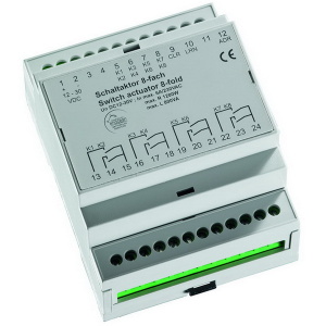 HS-SA4-FEM ραδιοδέκτης, ενεργοποιητής μεταγωγής, 4 κανάλια, ράγα DIN