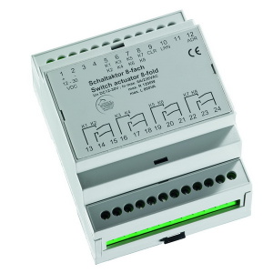 HS-SA8-FEM ραδιοδέκτης, ενεργοποιητής μεταγωγής, 8 κανάλια, ράγα DIN