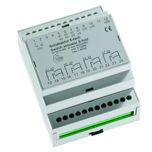 HS-SA8-FEM radiografische ontvanger, schakelactor, 8 kanalen, DIN-rail