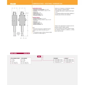 Alternative view of Room RTD weerstandsopnemer RAB
