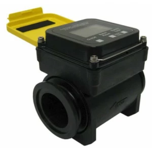 AgriMag Caudalímetro magnético de plástico de 50 mm, sin piezas móviles, alimentado por pilas LCD