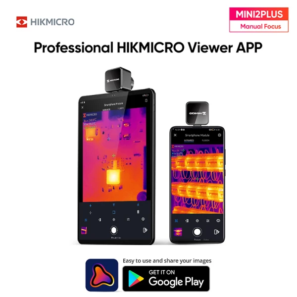 HIKMICRO Warmtebeeldcamera 256x192 Thermische pixels, Focus baar, 25Hz, USB-C | Mini2Plus - Image 4