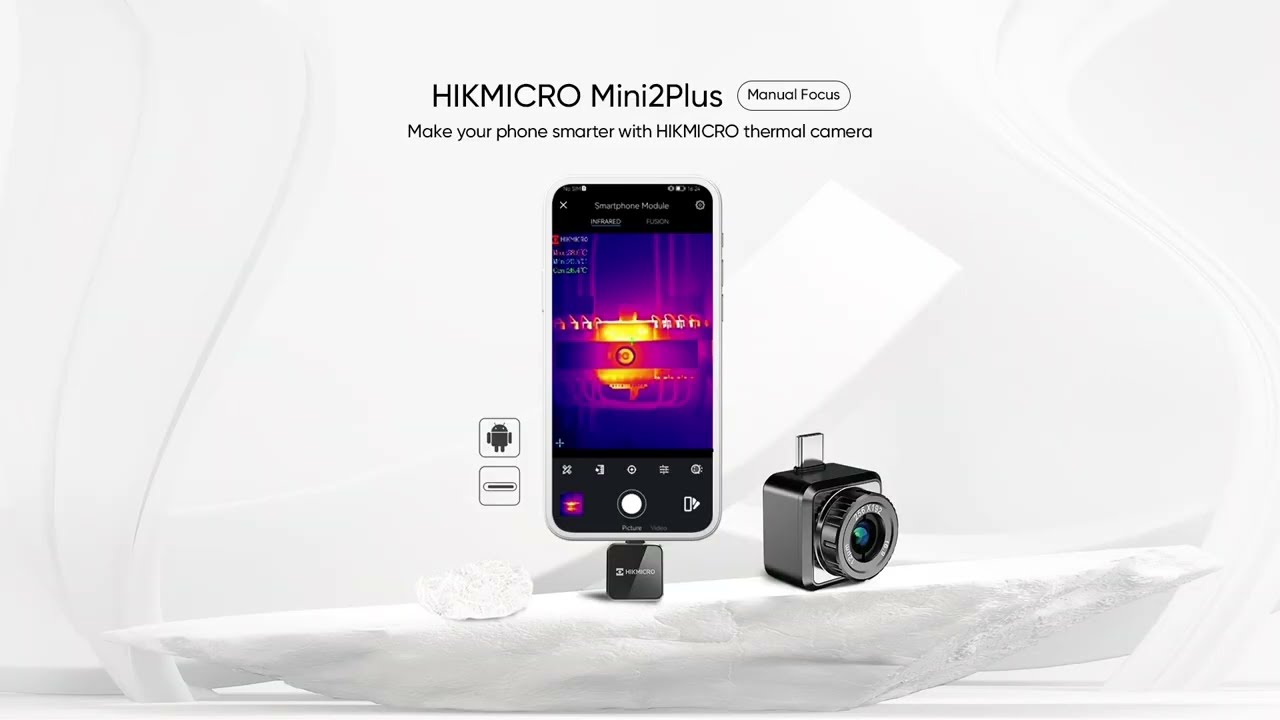 Caméra thermique HikMicro M20W - 256x192 pixels - mesure jusqu'à 550 °C -  25 Hz