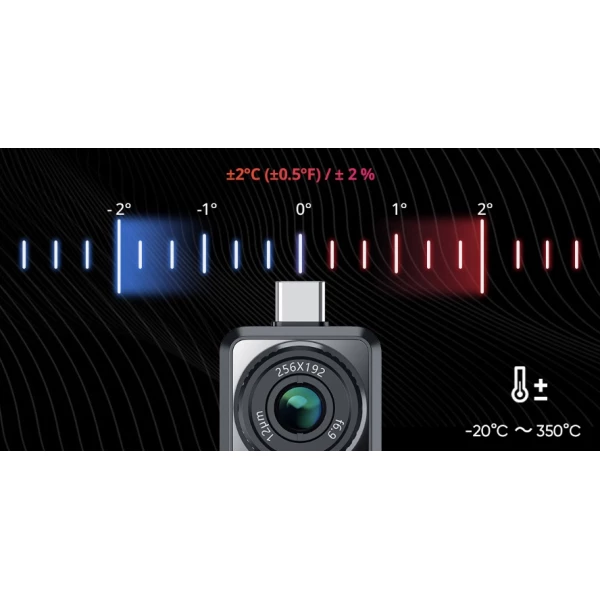 HIKMICRO Warmtebeeldcamera 256x192 Thermische pixels, Focus baar, 25Hz, USB-C | Mini2Plus - Image 8
