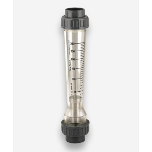 Visuele debietmeter Type: HT | 0,6 - 6,4 m3/uur water PVC 50 mm aansluiting