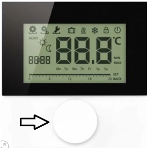 Alternative view of Draaiknop voor RD thermostaten S+S | wit, zonder opdruk