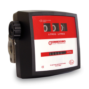 Caudalímetro para gasóleo y gasolina | MG-80A - MECÁNICO Aluminio 15-90 l/min - ±1 %