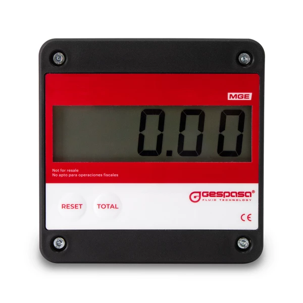 Flowmeter voor diesel, smeermiddelen, biodiesel | MGE-110 · ELEKTRONISCH 5-110 l/min · ±0,5% · F1" - LCD display - Image 2