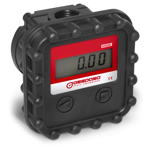 Durchflussmesser für Schmierstoffe und Diesel | MGE-40 - ELECTRONIC 2-40 l/min - ±0.5% - F1/2" - LCD-Anzeige