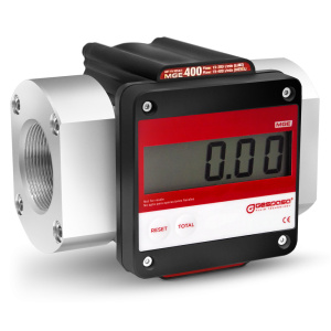 Flowmeter for lubricants, diesel, biodiesel | MGE-400 - ELECTRONIC 15-400 l/min - ±0.5% - F2" BSP