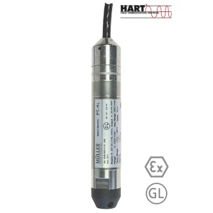 Müller HART | GL ve ATEX onaylı kendinden emniyetli hidrostatik seviye transmitteri tip: PT-HL