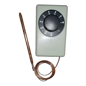 Thermostat universal UT-73 Aufputz Kupfer 0/+40 gr. C Kappe Rohr 1,5 mtr.