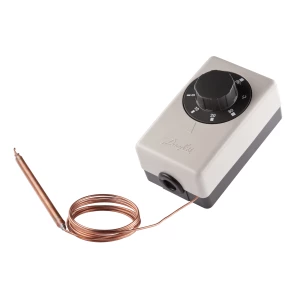 Termostat universal UT-72 utanpåliggande inkl. givarklämmor koppar -30/+30 gr. C kap. rör 1,5 mtr.