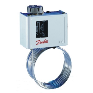 Termostat KP-75 kap.rør 2 mtr. føler F