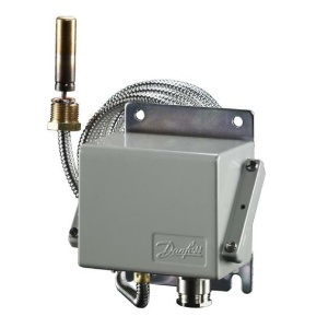 Termostat CAS-178 20/80 gr. C kap.rør 2 mtr. armert