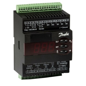 Termostat EKC-302D 230Va.c. IP-20 ekskl. følere (DIN-skinne)