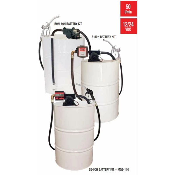 S-IRON-50 HORIZONTAL PUMP -12 or 24V DC KIT + PA-60 NOZZLE + MG80 METER - Bilde 5