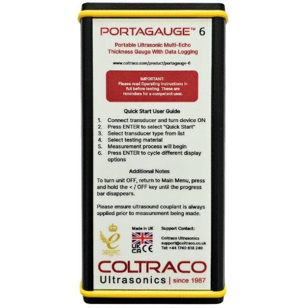 Portagauge® 6 - Multiple Echo Ultrasonic Thickness Gauge - Afbeelding 5