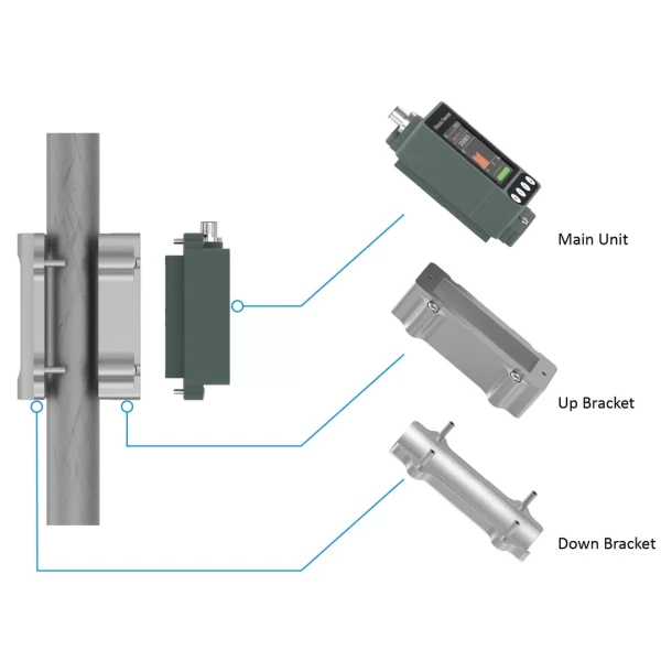 Ultrasone flowmeter voor zeewater en olie | TM605 - DN25 - Image 6
