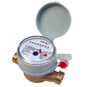Tek jetli soğuk su sayacı 1/2 "BSP