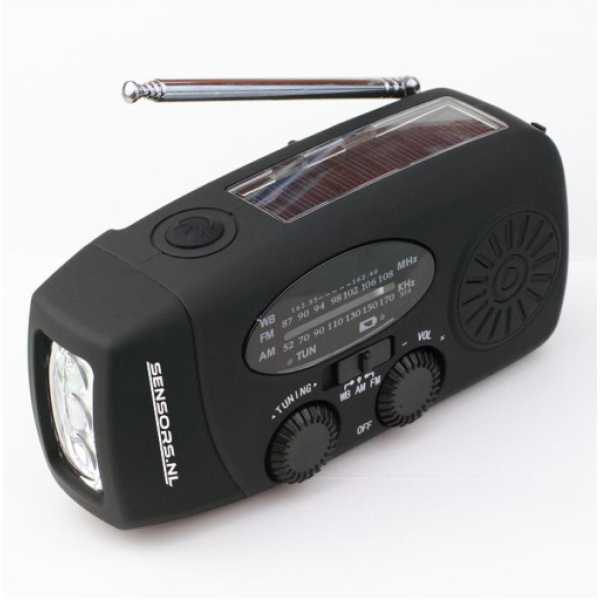 Noodradio NOAA/AM/FM en opwindbaar | Zwart - Afbeelding 2
