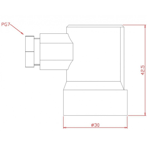 Beschermkap met wartel PG7 voor PF243L, PS245, PFS243, VS245, T27, MS, PS - Imagen 2