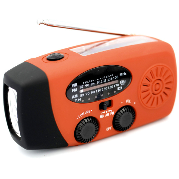 Noodradio NOAA/AM/FM en opwindbaar | Oranje - Image 6
