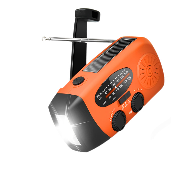 Noodradio NOAA/AM/FM en opwindbaar | Oranje - Image 4