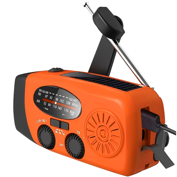 Noodradio NOAA/AM/FM en opwindbaar | Oranje - Image 3
