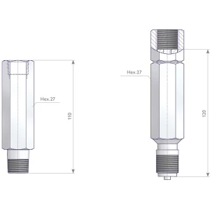 Alternative view of Gauge Syphons - Compact Gauge Syphons | S006.47.203.05