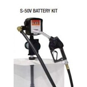 S-IRON-50 VERTICAL PUMP KIT-12 or 24V DC  + PA-60 NOZZLE + MG-80 METER